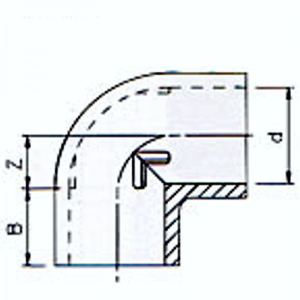 PVC- Winkel 90°